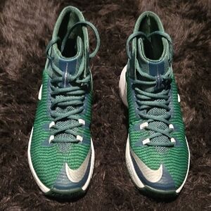 Nike Green and White Athletic Shoes